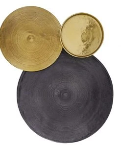 Grayson Lane 26.3-in H x 18.7-in W Abstract Metal Wall Accent