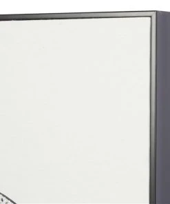 Grayson Lane Black Wood Framed 40-in H x 30-in W Abstract Fabric 3D Art -GRAYSON LANE shop 330945182 AlternateImage4 l