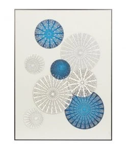 Grayson Lane Black Wood Framed 40-in H x 30-in W Abstract Fabric 3D Art