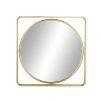 Grayson Lane 34.13-in x 34.13-in Round Gold Wall Mirror