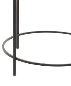 Grayson Lane 20-in x 18-in Grey Metal Contemporary Round End Table -GRAYSON LANE shop 330945187 AlternateImage3 l