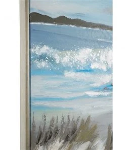 Grayson Lane Gold Wood Framed 40-in H x 40-in W Coastal Resin Painting -GRAYSON LANE shop 330945190 AlternateImage3 l