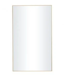 Grayson Lane 40.25-in x 24.13-in Rectangle Gold Wall Mirror