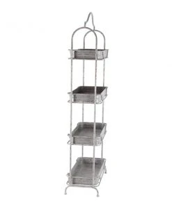 Grayson Lane 24-in x 55-in Grey Metal Farmhouse Plant Stand 9 Grayson Lane 24-in x 55-in Grey Metal Farmhouse Plant Stand -GRAYSON LANE shop 330945202 AlternateImage5 l