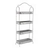 Grayson Lane 24-in x 55-in Grey Metal Farmhouse Plant Stand