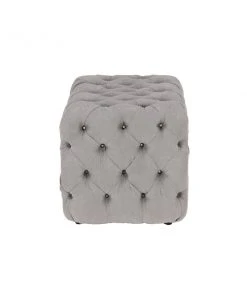 Grayson Lane Vintage Light Grey Tufted Rectangle Ottoman -GRAYSON LANE shop 330945205 AlternateImage6 l