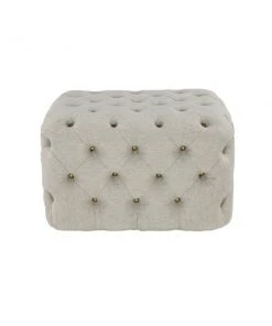 Grayson Lane Rustic Beige Tufted Cushioned Rectangle Ottoman -GRAYSON LANE shop 330945213 AlternateImage5 l