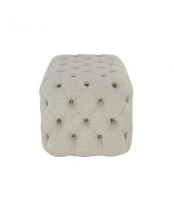 Grayson Lane Rustic Beige Tufted Cushioned Rectangle Ottoman -GRAYSON LANE shop 330945213 AlternateImage6 l