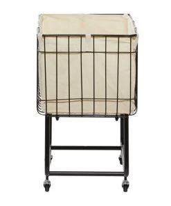 Grayson Lane Black Metal Storage Cart (26-in x 24-in) -GRAYSON LANE shop 330945216 AlternateImage5 l