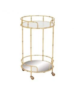 Grayson Lane Gold Metal Base with Glass Top Kitchen Cart (31-in x 18-in) -GRAYSON LANE shop 330945247 AlternateImage5 l