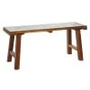 Grayson Lane 19-in x 44-in Industrial Brown Accent Bench