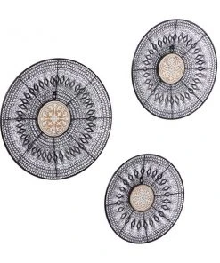 Grayson Lane 18.05-in H x 18.05-in W Ornamental Metal Wall Accent - Set of 3 -GRAYSON LANE shop 330945253 AlternateImage7 l