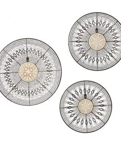 Grayson Lane 18.05-in H x 18.05-in W Ornamental Metal Wall Accent - Set of 3