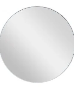 Grayson Lane 30-in x 30-in Round White Wall Mirror