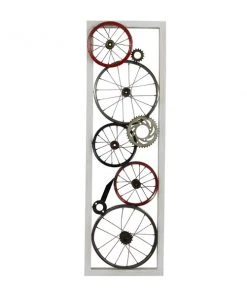 Grayson Lane 49-in H x 15.25-in W Abstract Metal Wall Accent