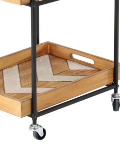 Grayson Lane Black Metal Base with Wood Top Kitchen Cart (32-in x 18-in) 7 Grayson Lane Black Metal Base with Wood Top Kitchen Cart (32-in x 18-in) -GRAYSON LANE shop 330945267 AlternateImage3 l