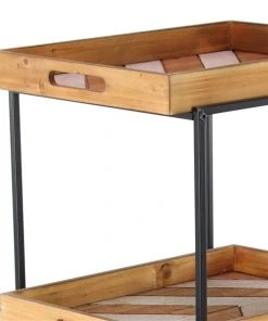 Grayson Lane Black Metal Base with Wood Top Kitchen Cart (32-in x 18-in) 8 Grayson Lane Black Metal Base with Wood Top Kitchen Cart (32-in x 18-in) -GRAYSON LANE shop 330945267 AlternateImage4 l