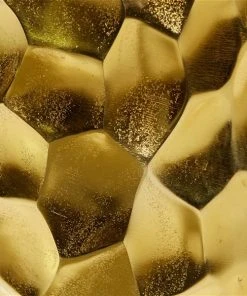 Grayson Lane Modern Hammered Gold Metal Round Ottoman -GRAYSON LANE shop 330945272 AlternateImage4 l