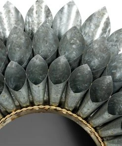 Grayson Lane 32-in x 32-in Round Grey Wall Mirror -GRAYSON LANE shop 330945276 AlternateImage3 l