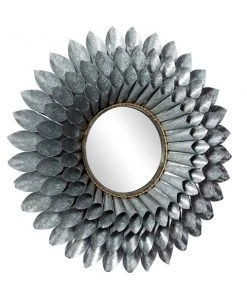 Grayson Lane 32-in x 32-in Round Grey Wall Mirror -GRAYSON LANE shop 330945276 AlternateImage5 l