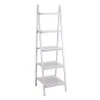Grayson Lane 21-in x 65-in White Wood 5-Tier Traditional Shelving Unit