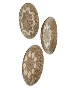 Grayson Lane 28.5-in H x 28.5-in W Abstract Starburst Seagrass Wall Accent - Set of 3 -GRAYSON LANE shop 330945279 AlternateImage7 l