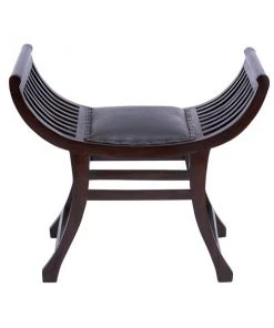 Grayson Lane 26-in x 29-in Dark Brown Accent Bench
