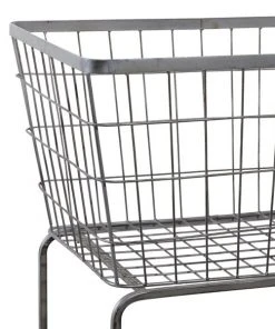 Grayson Lane Grey Metal Storage Cart (36-in x 28-in) 8 Grayson Lane Grey Metal Storage Cart (36-in x 28-in) -GRAYSON LANE shop 330945285 AlternateImage4 l