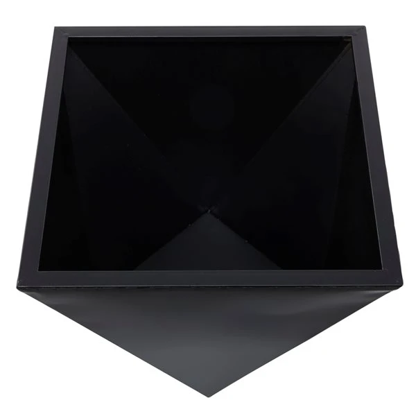 Grayson Lane 18.55-in W x 14.45-in H Modern Black Metal Square Planters - Set of 3 3 Grayson Lane 18.55-in W x 14.45-in H Modern Black Metal Square Planters - Set of 3 - Image 3