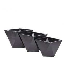Grayson Lane 18.55-in W x 14.45-in H Modern Black Metal Square Planters - Set of 3 8 Grayson Lane 18.55-in W x 14.45-in H Modern Black Metal Square Planters - Set of 3 -GRAYSON LANE shop 330945290 AlternateImage5 l