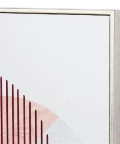 Grayson Lane Silver Wood Framed 32-in H x 20-in W Abstract MDF Hand-Painted Painting -GRAYSON LANE shop 330945297 AlternateImage4 l