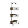 Grayson Lane Black Metal Base with Wood Top Kitchen Cart (49-in x 19-in)