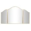 Grayson Lane 31-in x 52.5-in Irregular Gold Wall Mirror