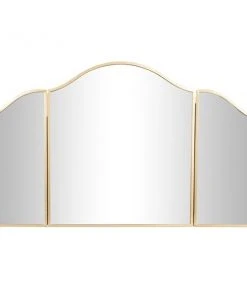 Grayson Lane 31-in x 52.5-in Irregular Gold Wall Mirror