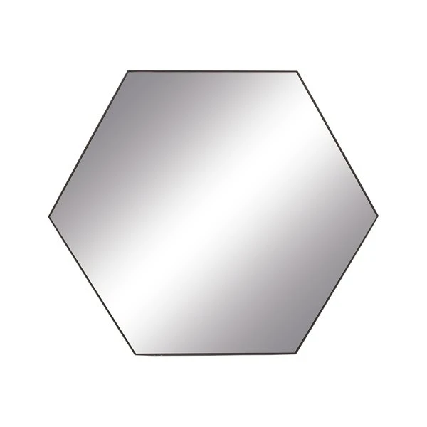 Grayson Lane 35-in x 41-in Hexagon Clear Wall Mirror 4 Grayson Lane 35-in x 41-in Hexagon Clear Wall Mirror - Image 4