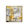 Grayson Lane Gold Wood Framed 40-in H x 40-in W Abstract Resin Painting