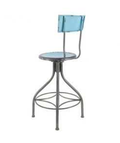 Grayson Lane Grey and Blue Adjustable Height Swivel Bar Stool -GRAYSON LANE shop 330945312 AlternateImage6 l