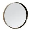 Grayson Lane 31.5-in x 31.5-in Modern Round Black Wall Mirror