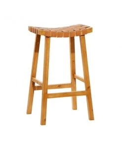 Grayson Lane Brown Bar Height (27-in to 35-in) Bar Stool