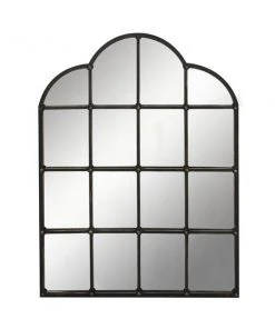 Grayson Lane 48-in x 35.88-in Irregular Black Wall Mirror