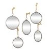 Grayson Lane 21.85-in x 12.90-in Round Grey Wall Mirror