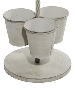 Grayson Lane 16.5-in W x 44-in H Tropical Grey Metal Tree-Shaped Planter - Set of 1 -GRAYSON LANE shop 330945326 AlternateImage4 l