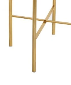 Grayson Lane 13-in W x 46-in H Contemporary White Metal Round Planters with Gold Stands - Set of 2 -GRAYSON LANE shop 330945332 AlternateImage4 l