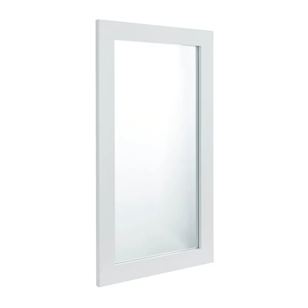 Grayson Lane 42-in x 24-in Rectangle White Wall Mirror 4 Grayson Lane 42-in x 24-in Rectangle White Wall Mirror - Image 4