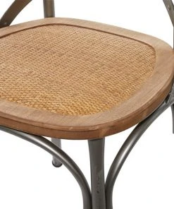 Grayson Lane Farmhouse 18-in W Silver Iron and Wood Dining Chair -GRAYSON LANE shop 330945353 AlternateImage3 l