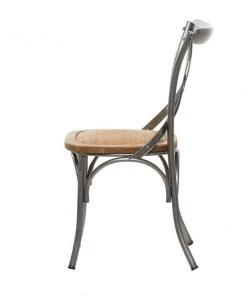 Grayson Lane Farmhouse 18-in W Silver Iron and Wood Dining Chair -GRAYSON LANE shop 330945353 AlternateImage5 l