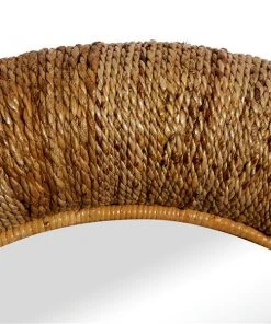 Grayson Lane 34.5-in x 34.5-in Round Brown Wall Mirror -GRAYSON LANE shop 330945355 AlternateImage3 l