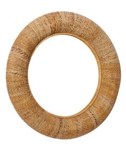 Grayson Lane 34.5-in x 34.5-in Round Brown Wall Mirror -GRAYSON LANE shop 330945355 AlternateImage5 l