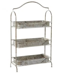 Grayson Lane 24-in x 36-in Grey Metal Farmhouse Plant Stand -GRAYSON LANE shop 330945361 AlternateImage5 l