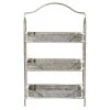 Grayson Lane 24-in x 36-in Grey Metal Farmhouse Plant Stand